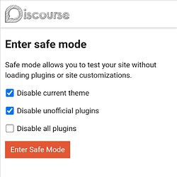 safe mode