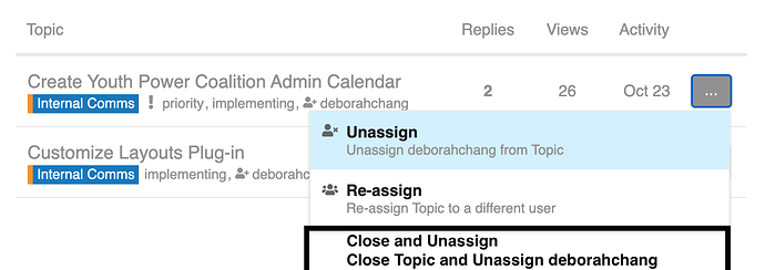 unassign