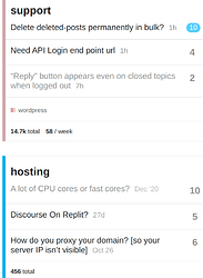 mobile categories page