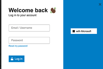 Экран входа Microsoft auth