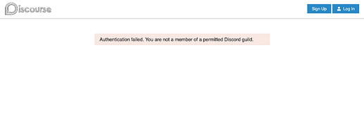 Guild restriction error