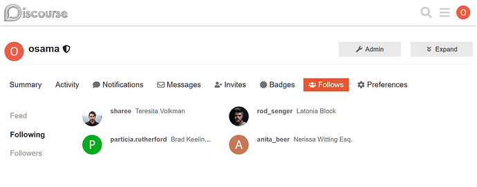 following-list
