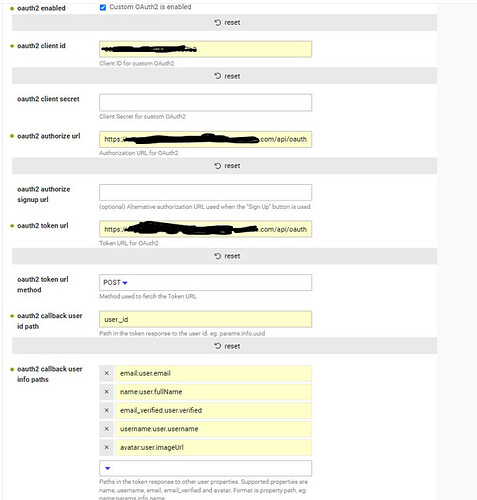 A screenshot of a web interface showing a form for setting up OAuth2 client credentials, including fields for client ID, client secret, authorize URL, token URL, and other configuration options. (Captioned by AI)