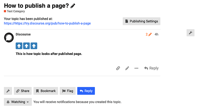 Published Topic