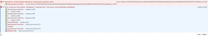 invalid group specifier