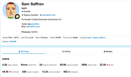 User Profile Banner