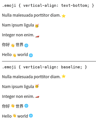 emoji vertical-align test