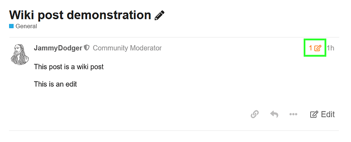 wiki post edit indicator
