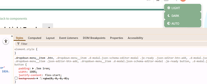 Das Bild zeigt eine CSS-Regel-Editor-Oberfläche, die einen Codeausschnitt hervorhebt, der Stile auf bestimmte HTML-Elemente anwendet. (Beschriftet von KI)