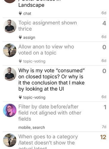 Das Bild zeigt eine Reihe von Kommentaren in einem Chat über Probleme im Zusammenhang mit der Abstimmung über Themen und dem Interface-Design. (Beschriftet von KI)
