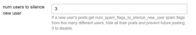 Ceci est une image avec du texte qui fournit des instructions aux utilisateurs sur la façon de mettre en silence le spam des nouveaux utilisateurs sur un site web. (Légendé par l'IA)