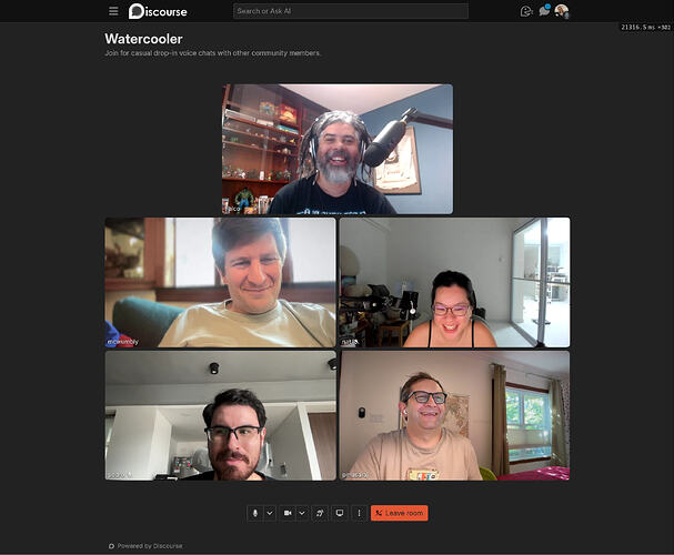 voice room full page video grid