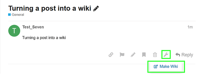 make wiki option in post wrench