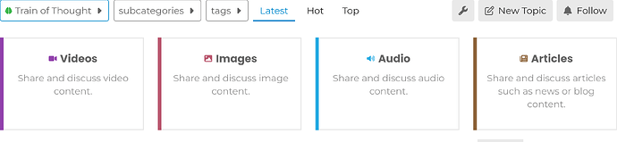 La imagen muestra el diseño de una página web con categorías para compartir y discutir contenido de video, imagen, audio y artículos, con las pestañas 'Videos' y 'Latest' resaltadas. (Subtitulado por IA)