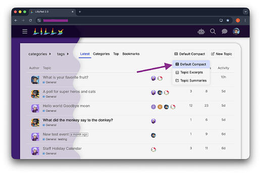 ux example - compact