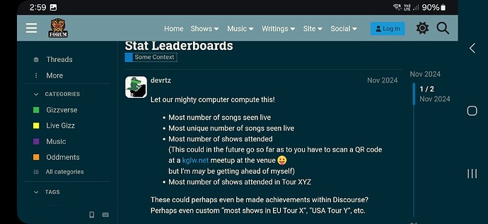A imagem mostra uma captura de tela de uma interface de fórum onde um usuário chamado "devtrz" listou suas conquitas na seção "Tabelas de Classificação de Estatísticas". (Legenda por IA)