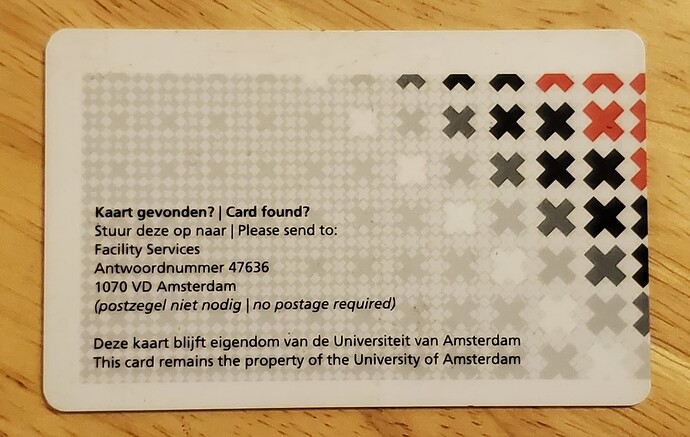 uva card