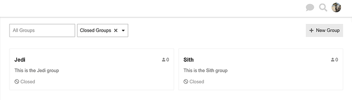 create the groups