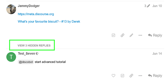 ignored user replies