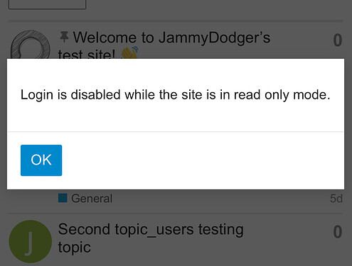 read-only prevents login