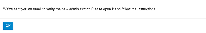 Email confirmation