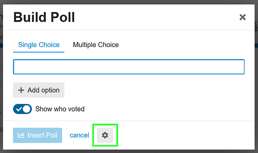 build poll options