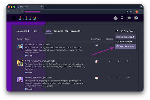 ux - summary gists