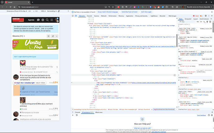La imagen muestra una interfaz de desarrollador con una página web abierta a la izquierda y registros de la consola del navegador a la derecha, que contienen elementos de código y datos para la versión de iOS 14.3 en discusión. (Subtitulado por IA)