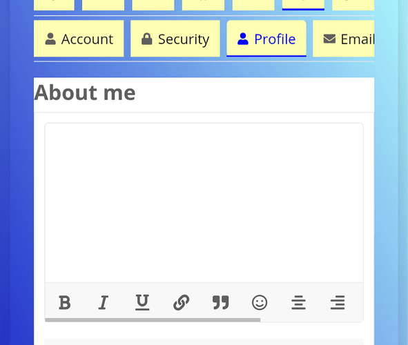L'image est une capture d'écran d'une page de profil d'une application de messagerie. (Légendée par l'IA)