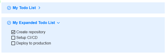 A imagem exibe uma lista de tarefas expandida com tarefas como "Criar repositório", "Configurar CI/CD" e "Implantar em produção", parcialmente concluídas, dentro de um sistema de gerenciamento de tarefas digital do usuário. (Legendado por IA)