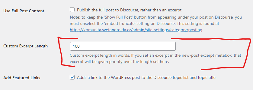 Custom Excerpt Length