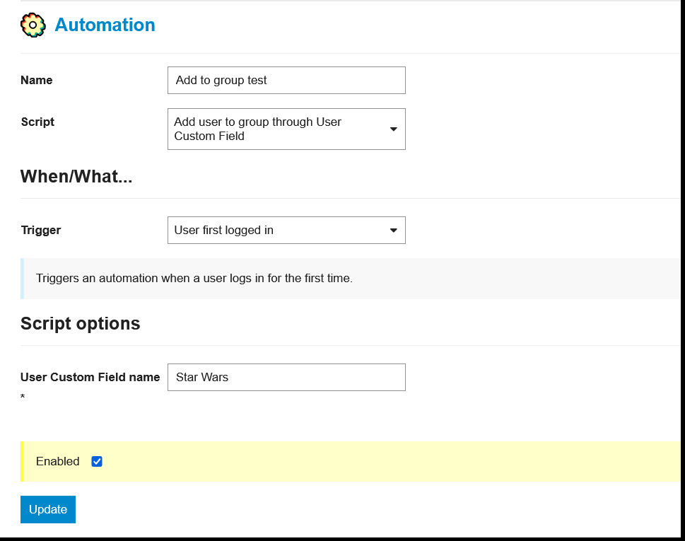 group-add automation