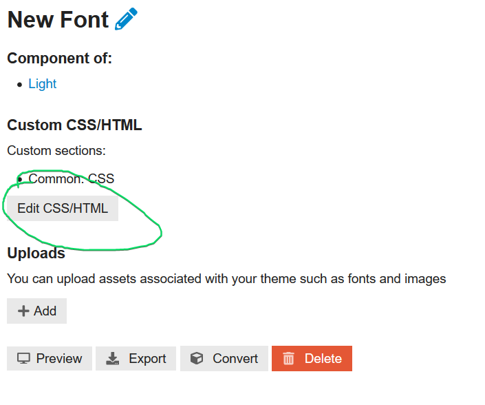 Edit CSS/HTML