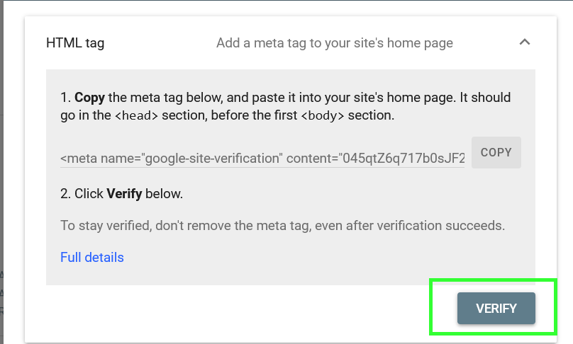 verify