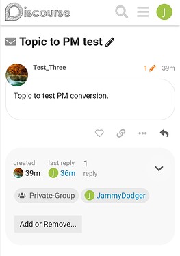Test argomento in PM 1a