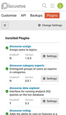 Plugin Settings