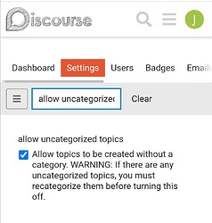 allow uncategorized topics