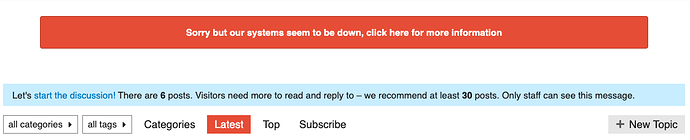 status page (atlassian) example