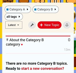 Category B empty