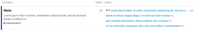 categories with featured topics before