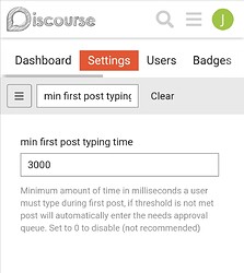 min first post typing time