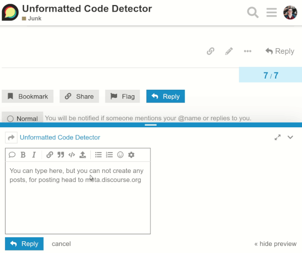 Detector de Código Não Formatado
