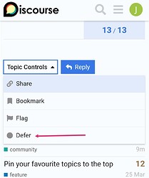 defer topic