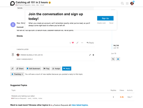 topic page