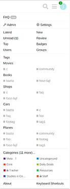 nested tag groups