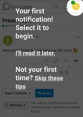 arrived at PrivateTopic