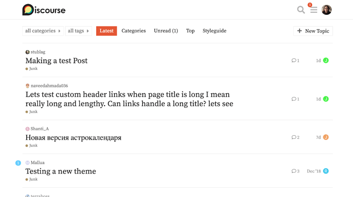 minima theme example