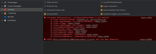 error modifying method