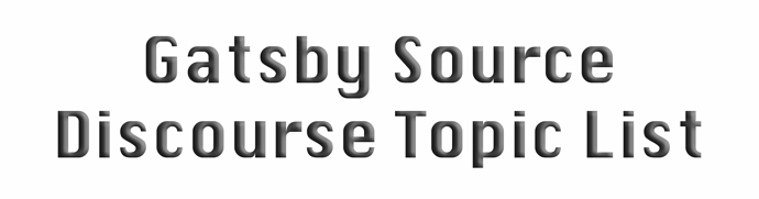 Logo de gatsby-source-discourse-topic-list-logo