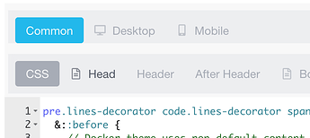 Theme CSS